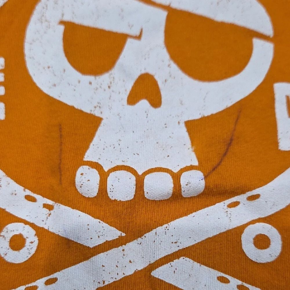 The Children's Place Orange Skull Skate Park Tee